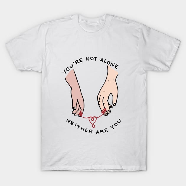 you're not alone - reylo T-Shirt by mariabelendg